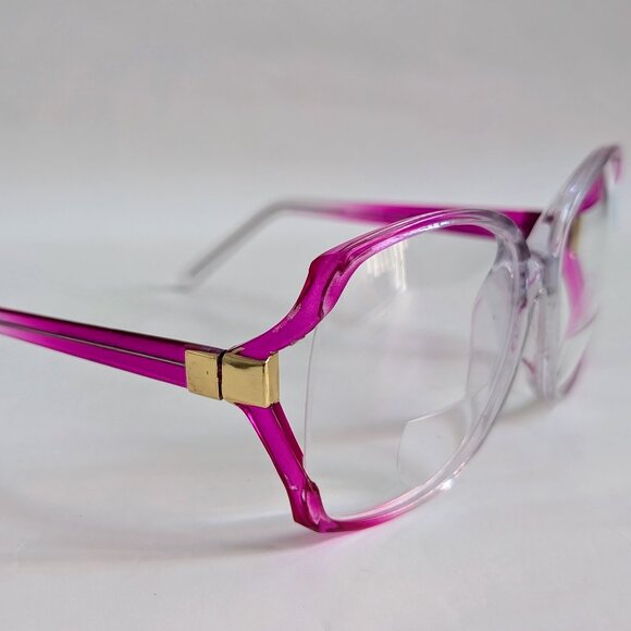 NWT Vintage 90's Lady High Fashion Reading Glasses (Crystal Pink) - Picture 2 of 5